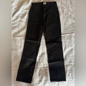 J. Crew Women's 9”Vintage Straight Butterfly Button Black Jeans Size 27